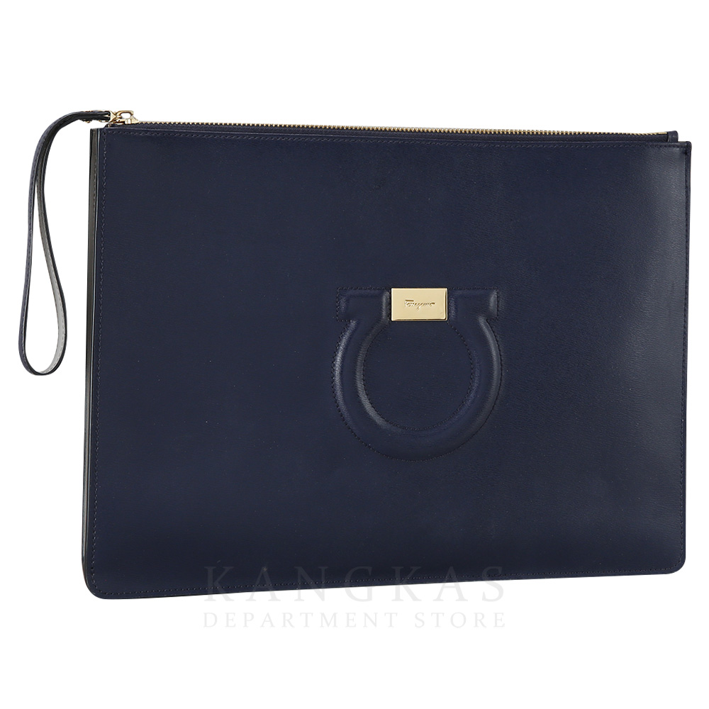 FERRAGAMO(USED)페레가모 간치니 로고 클러치